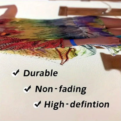 Blue Wave Framed Canvas Wall Art for Living Rooms