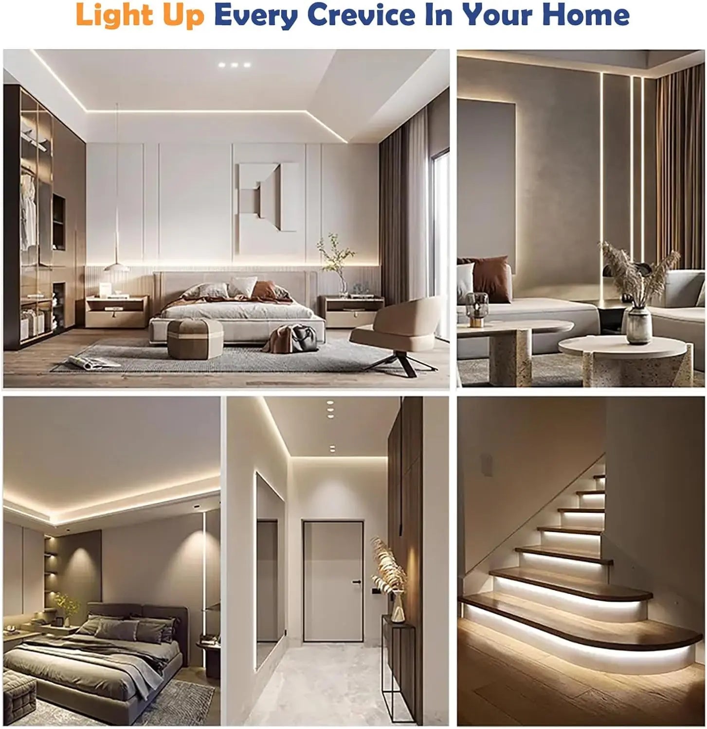 LED Strip Lighting for Home Kitchen and Ambient Decor