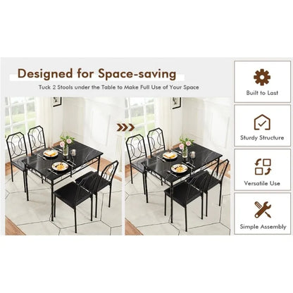 5 Piece Dining Table Set