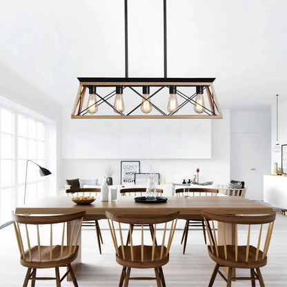 Farm House Chandelier Dining Room Rustic Kitchen