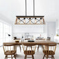 Farm House Chandelier Dining Room Rustic Kitchen