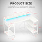 L shaped gaming desk with USB 