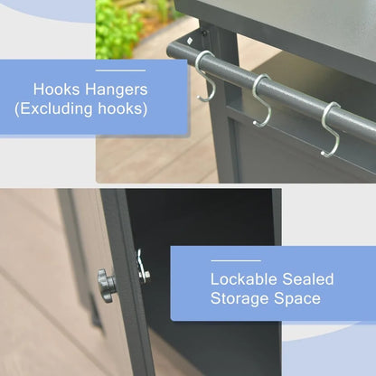 Metal Outdoor Grill Table