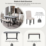 6 Piece Dining Table Set