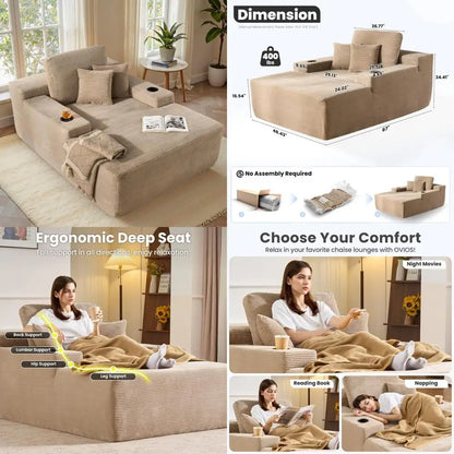 Indoor Chaise Lounge Chair