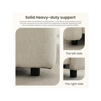 Oversized Beige Armchair