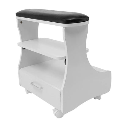 Foot Rest Pedicure Stool with Wheels