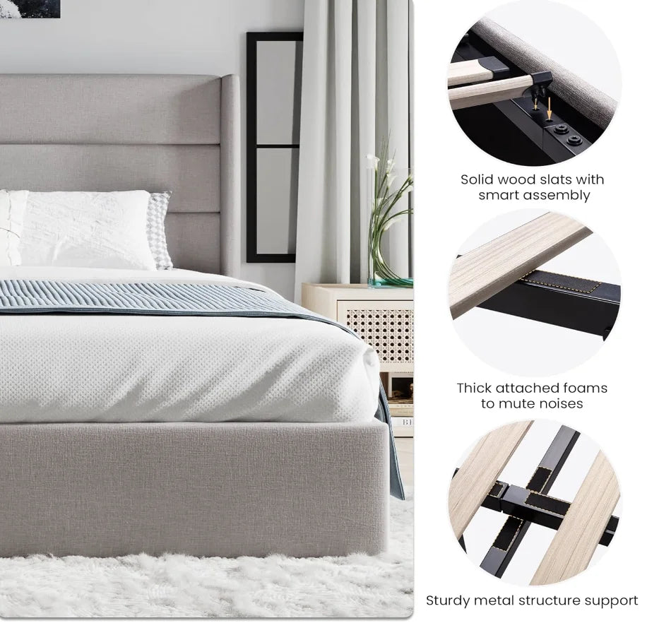 Luxury Kingsized Storage Bed with Drawers for Extra Space