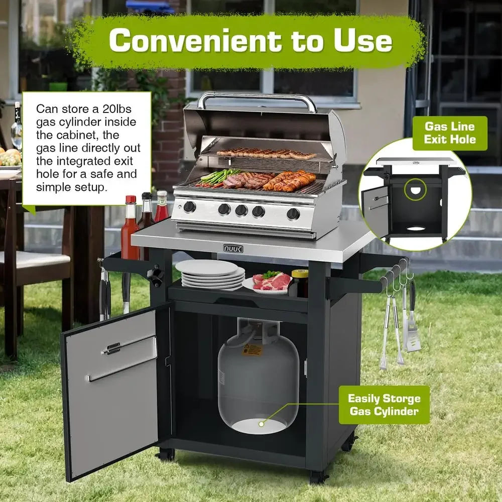 Grill Cart Stainless Steel