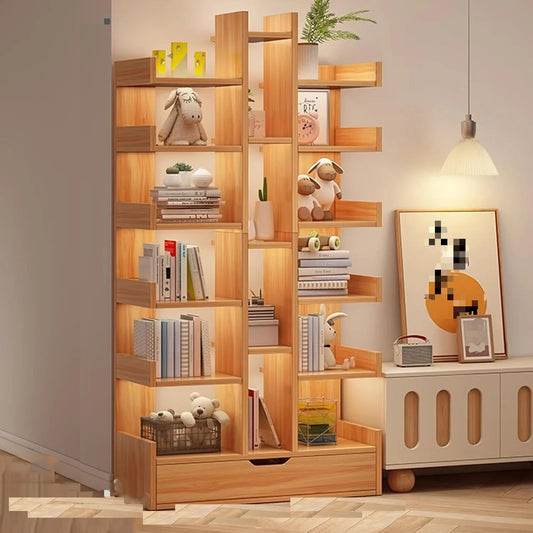 Multi-Layer Storage Floor Bookshelf