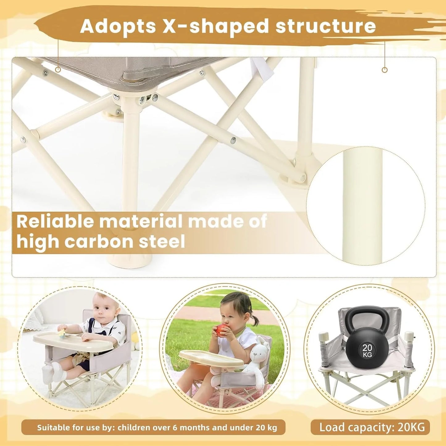 High Chair Adjustable Footrest