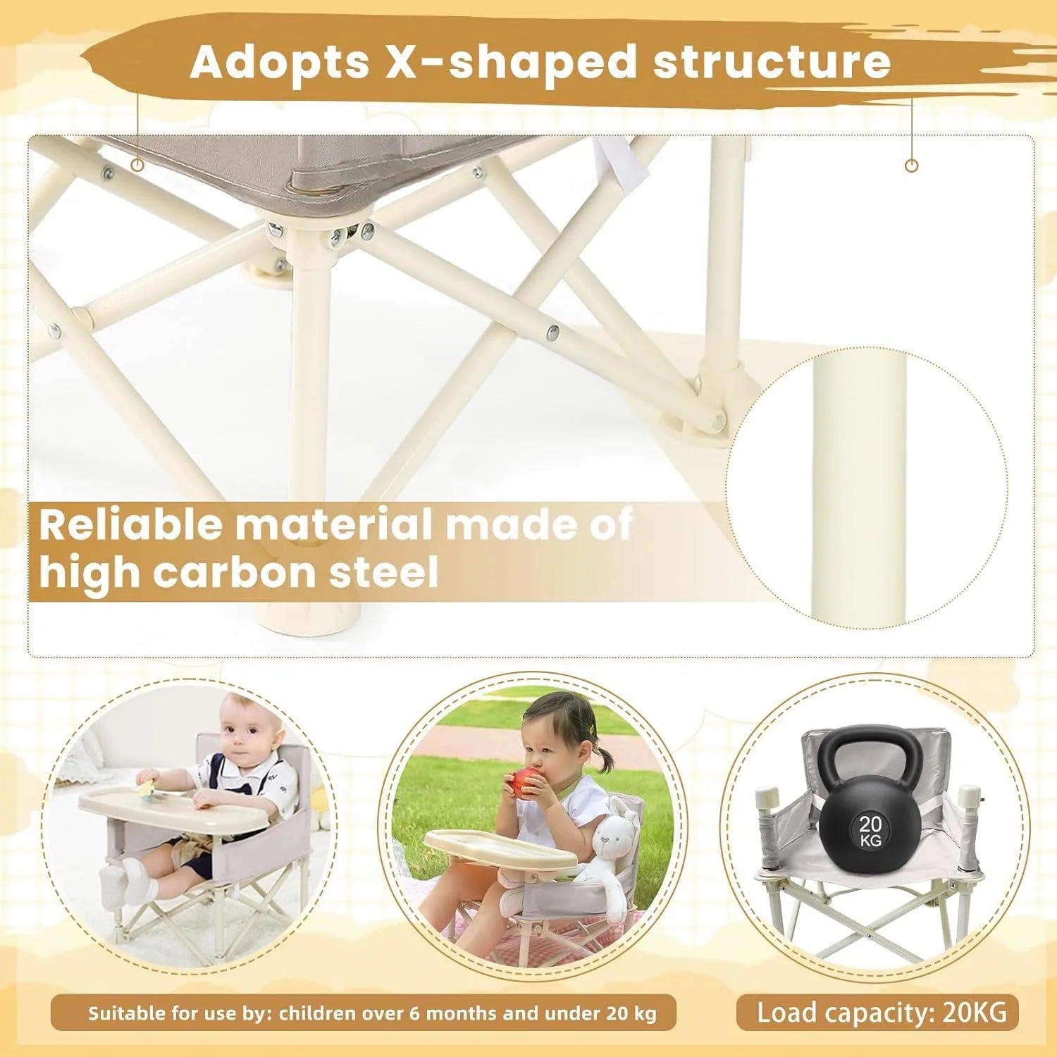 High Chair Adjustable Footrest
