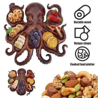 Octopus Wooden Serving Tray