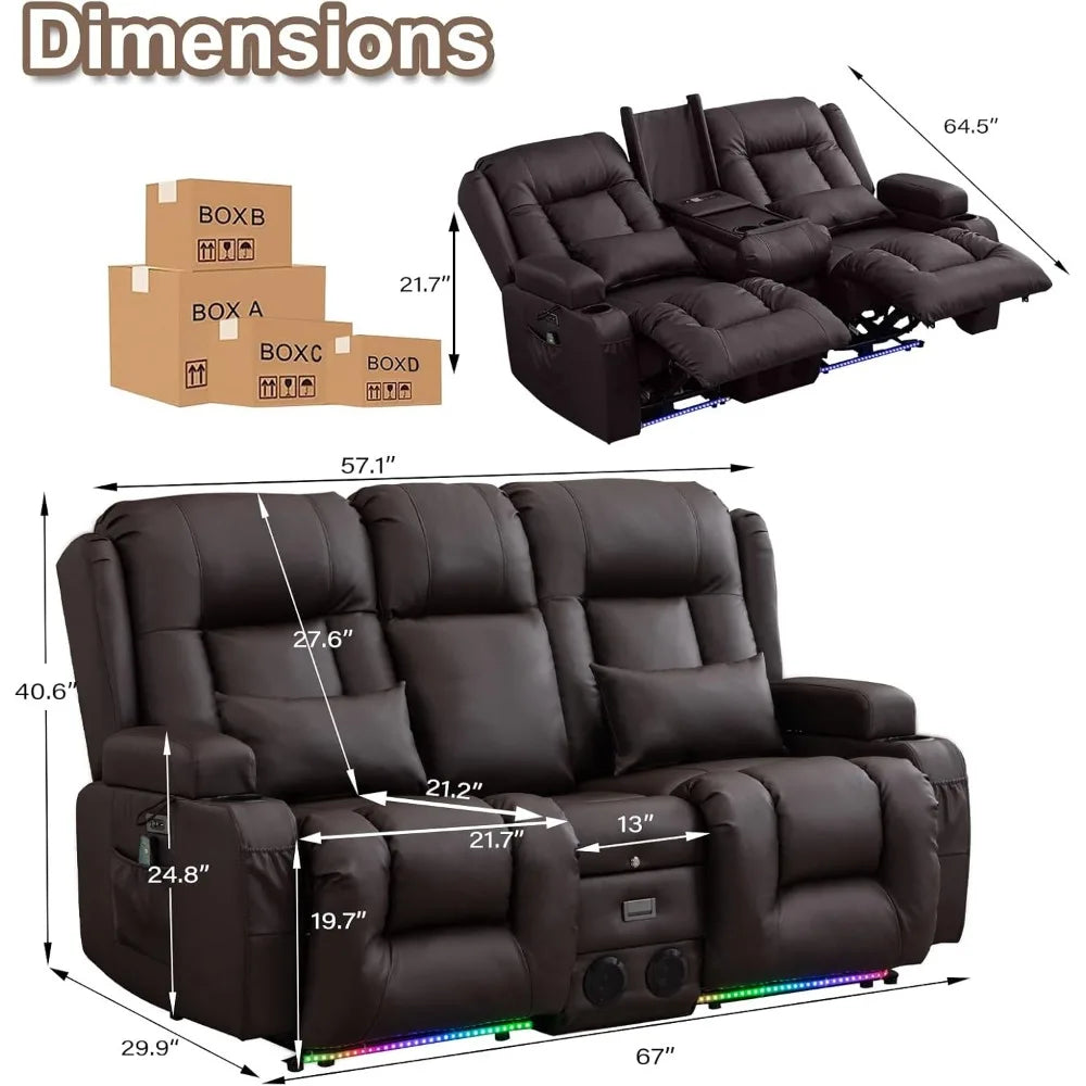 Power Loveseat Recliner Sofa
