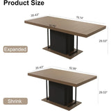 Extendable Dining Room Table/78.74 Inches