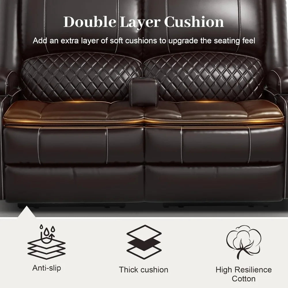 Modern Loveseat Recliner Sofa for Living Rooms & Lounging