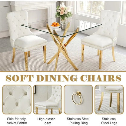 Glass Dining Table Set