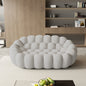 Modern Curved Boneless Sofa for Living Room