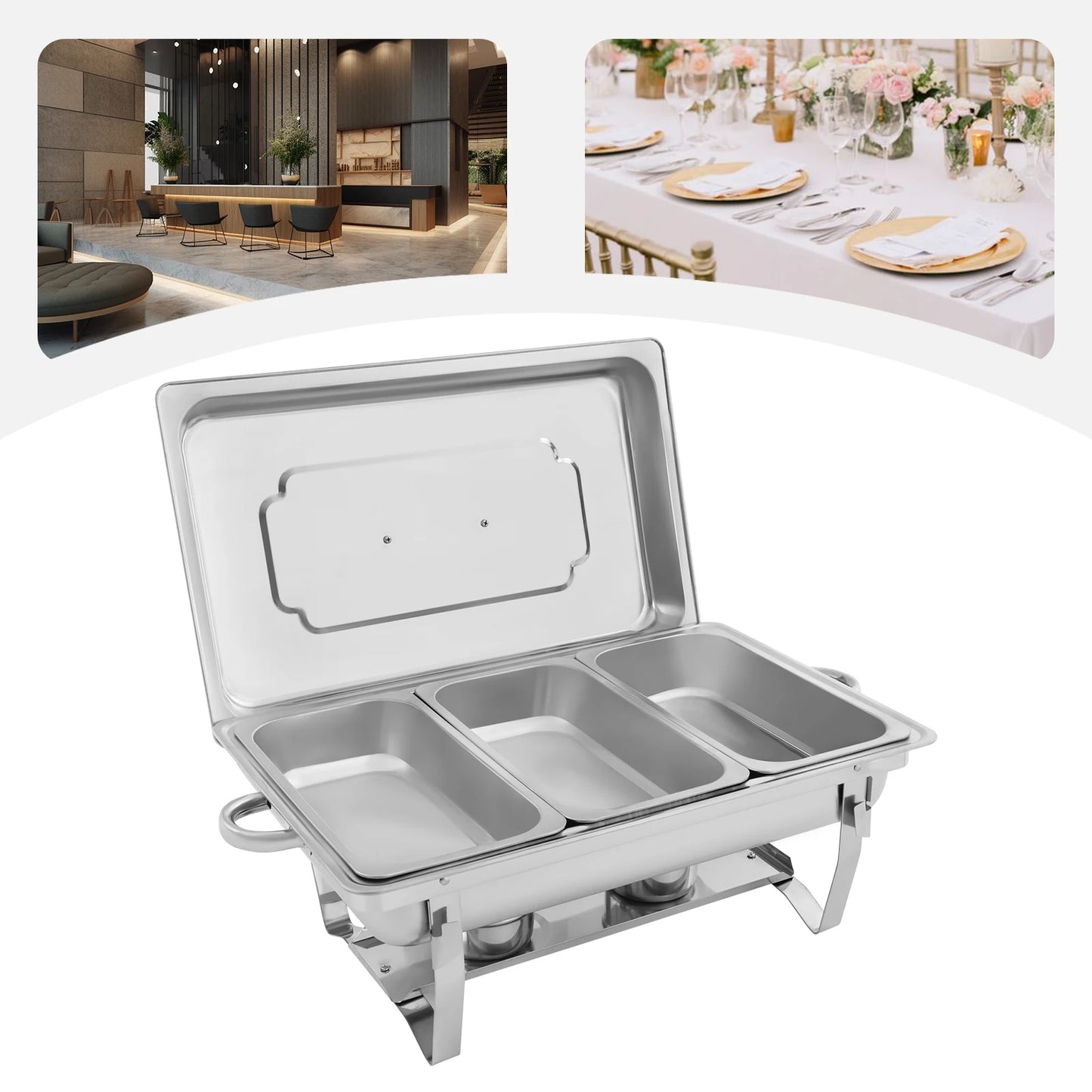 Stainless Steel Chafing Dish - 7.5L