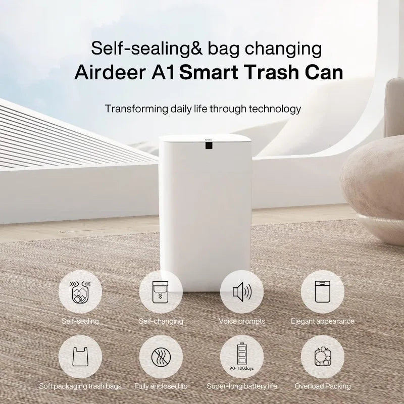 Smart Touchless Trash Can/4 Gallon