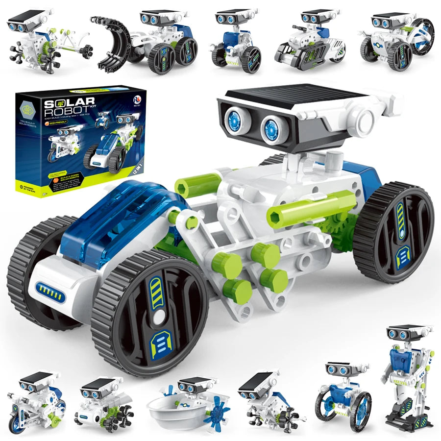12-in-1 Solar Robot Toy Kit for Kids