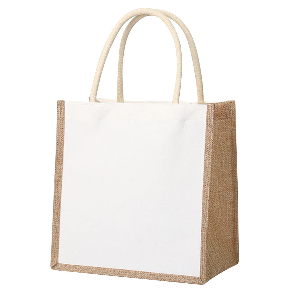 Burlap Jute Tote Bag