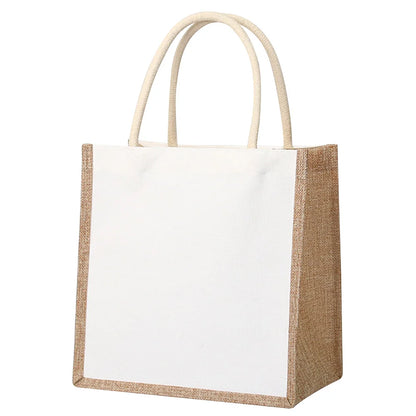 Burlap Jute Tote Bag