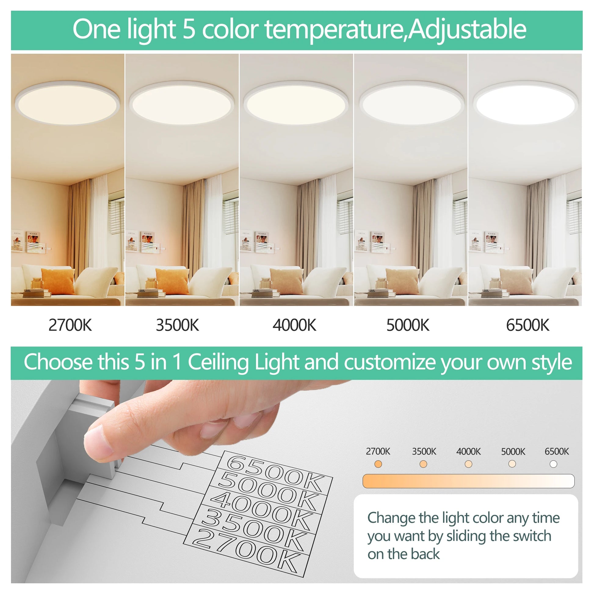 Flushs Mount Ceiling Light LED