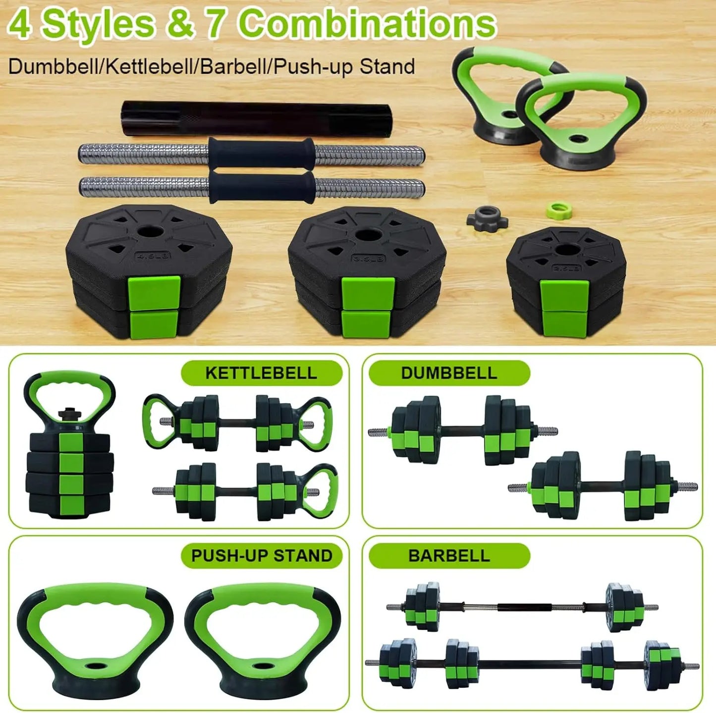 Adjustable Dumbbell Set 44LBS