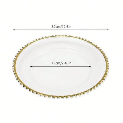 Clear Charger Plates 25 PCS