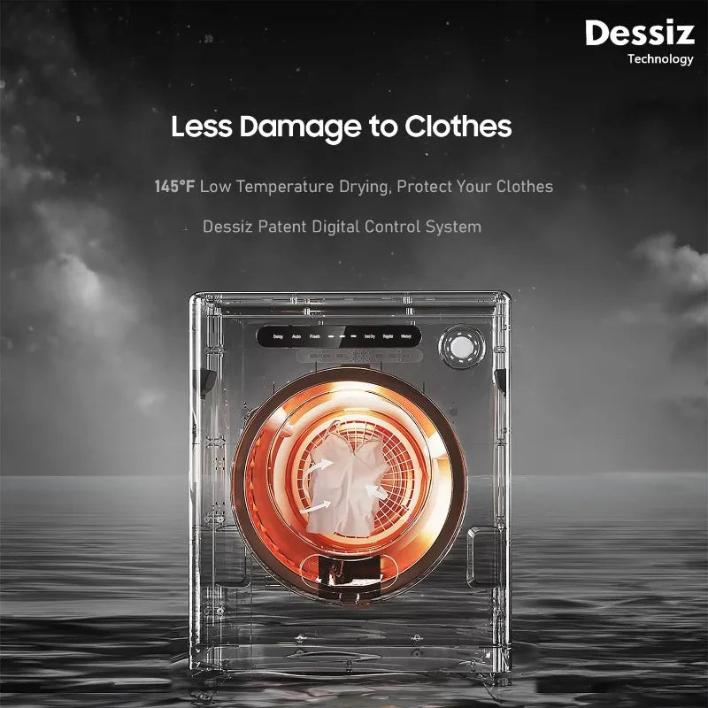 Compact Dryer with Exhaust Pipe