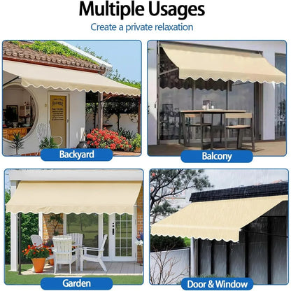 Outdoor Sunshade Canopy 78"×118"