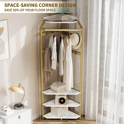 Corner Coat Rack