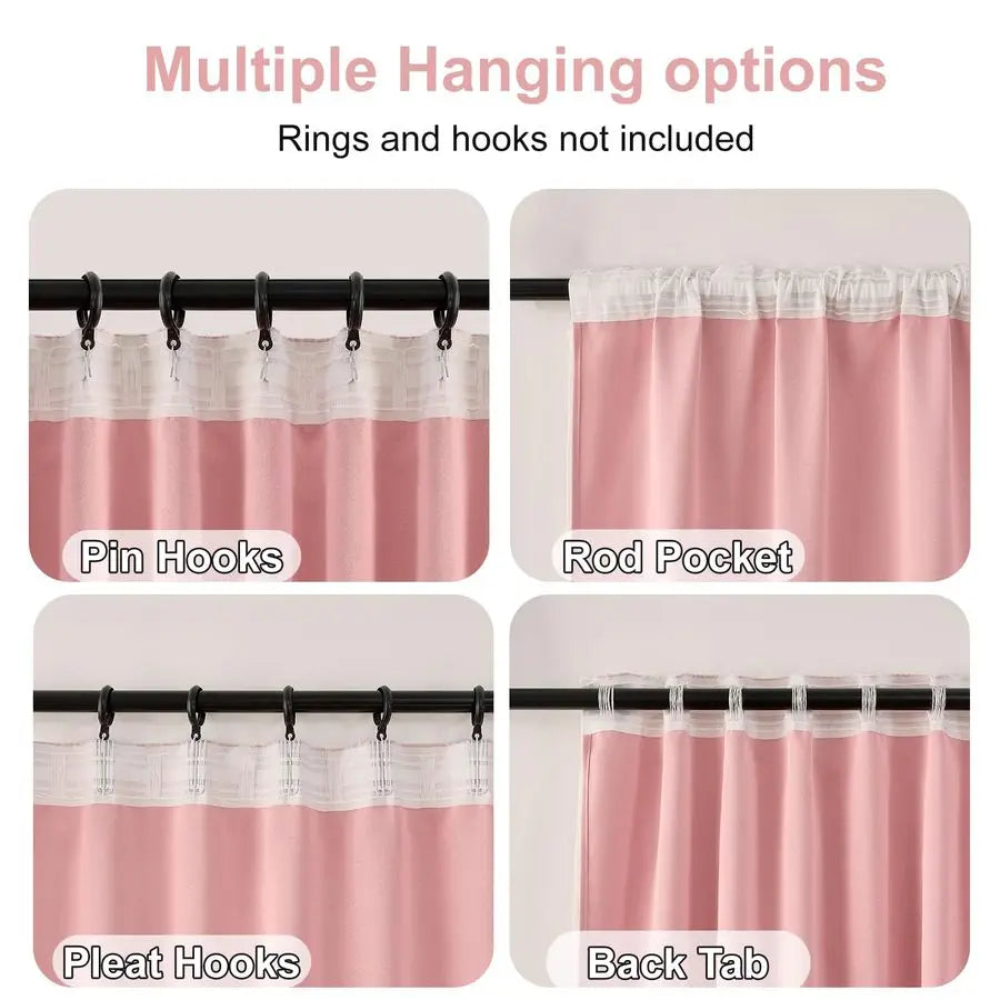 Pink Blackout Curtains