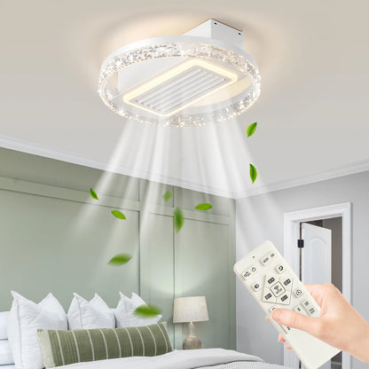 Crystal LED Ceiling Fan/Light